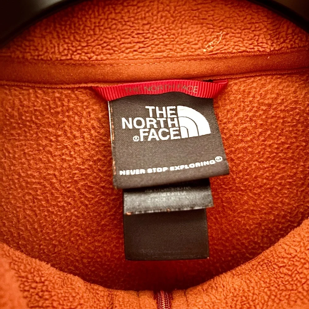 The North Face Rust Fleece Quarter Zip Pullover